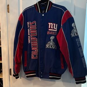 NFL GIANTS SUPER BOWL CHAMPIONS Blue and Red Logo Patch